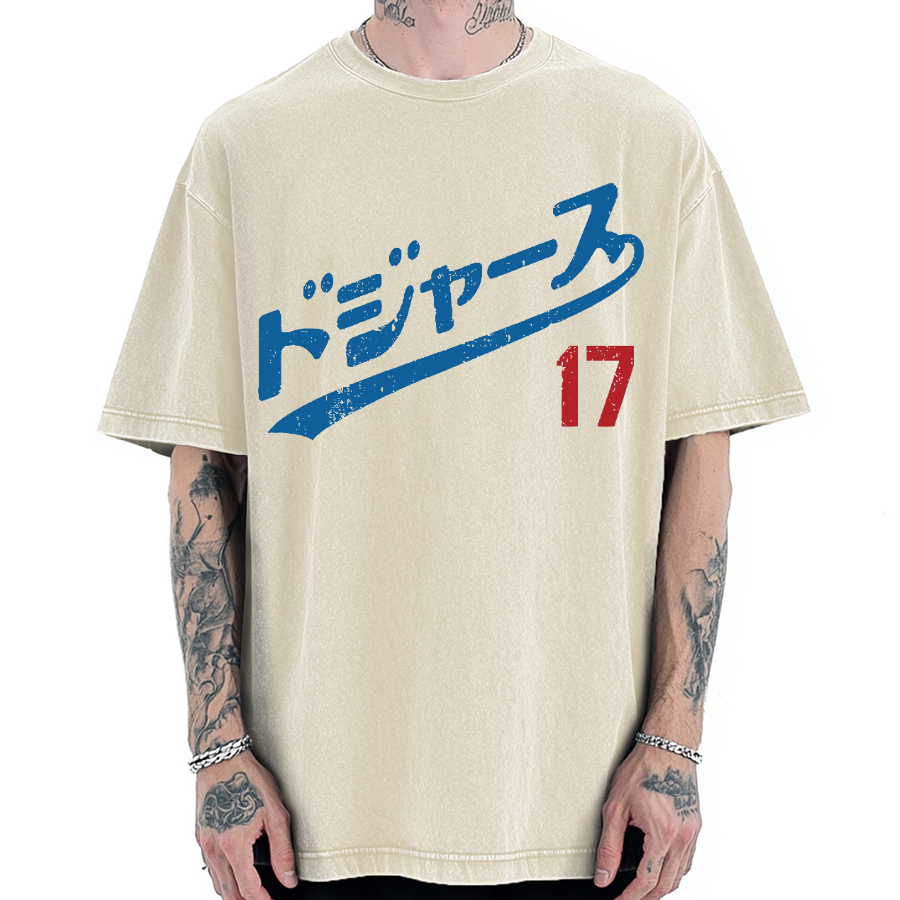LA Baseball 17 Vintage Washed T-shirt
