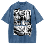 Cat vs Zucchini Vintage Washed T-shirt