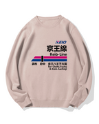 Keio Line for Takaosan Cotton Sweatshirt