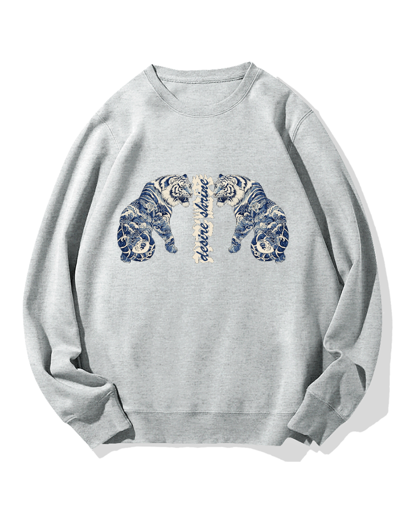 Shrine of Desire Tigers Cotton Sweatshirt