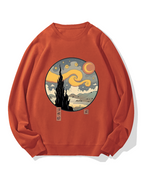 Ukiyo-e Painting Cotton Sweatshirt