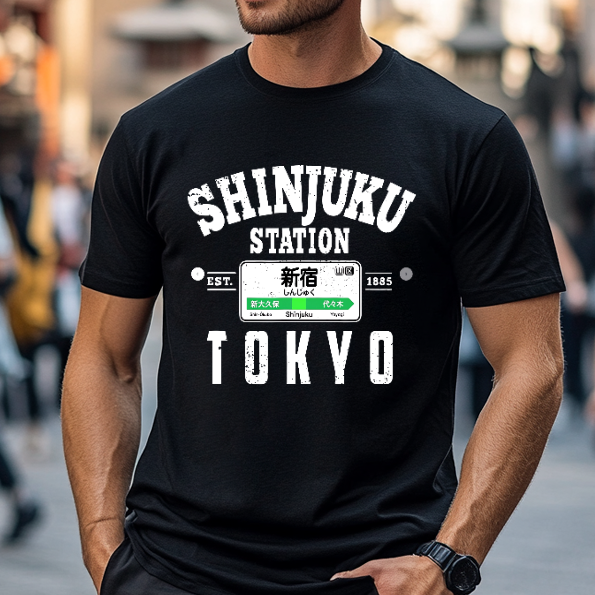 Shinjuku Station Japanese Style Classic Tee