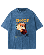 Japanese Eagle Pattern Vintage Distressed T-shirt