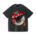 Tsukiji Fish Market Vintage Wash Japanese Design T-Shirt