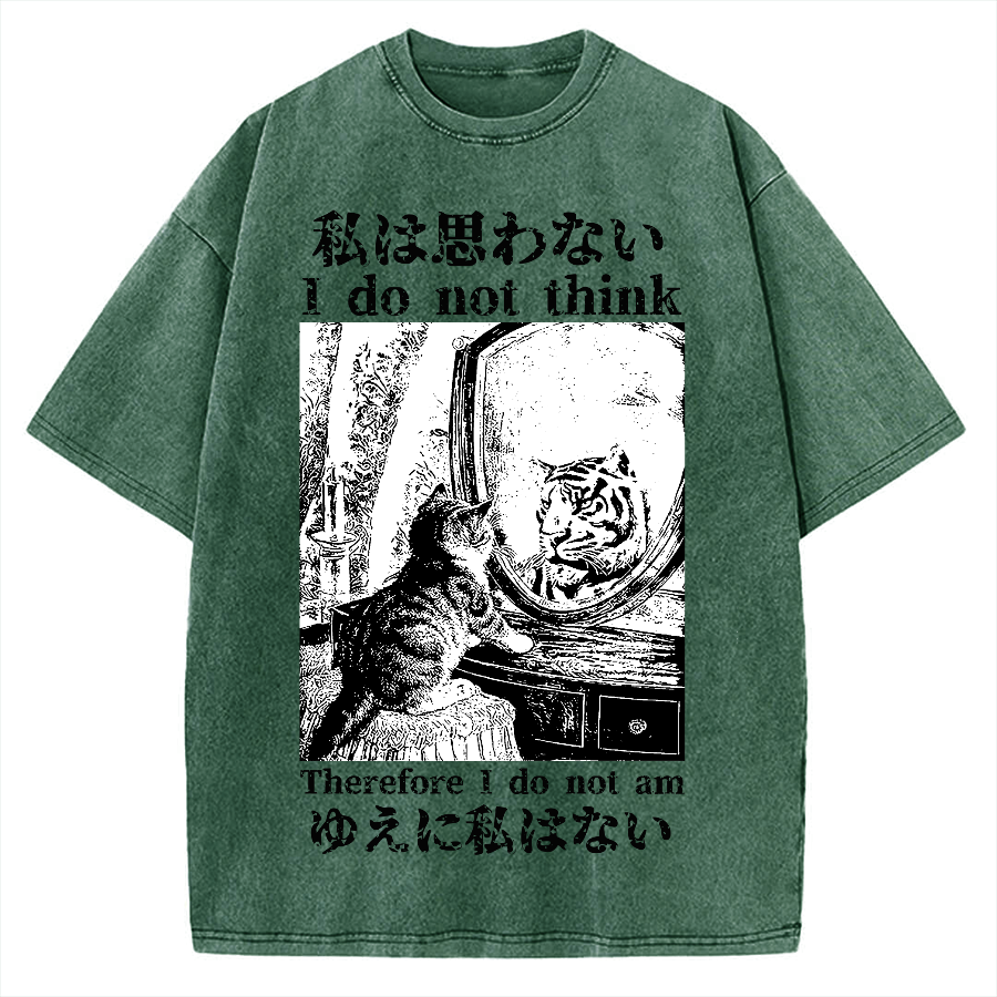 Thinking Kitten Vintage Washed T-shirt