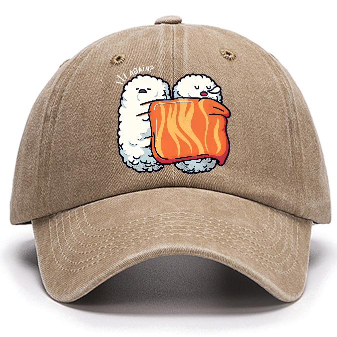 Sleeping Sushi Again Cotton Hat