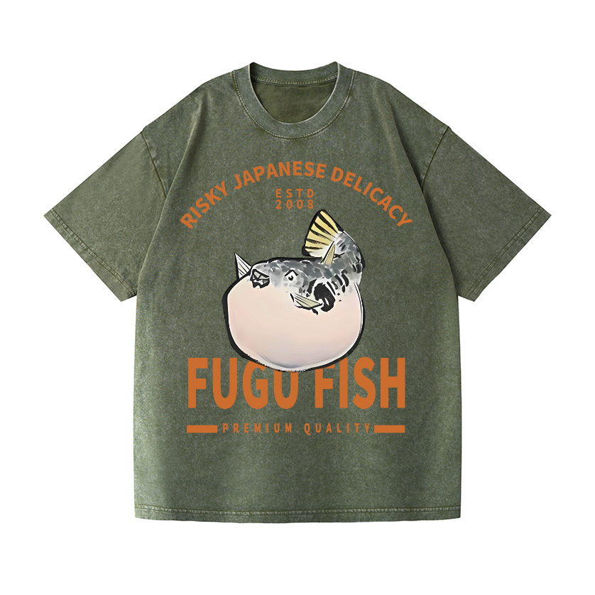 Japan's Risky Eats Vintage Wash Japanese Design T-Shirt
