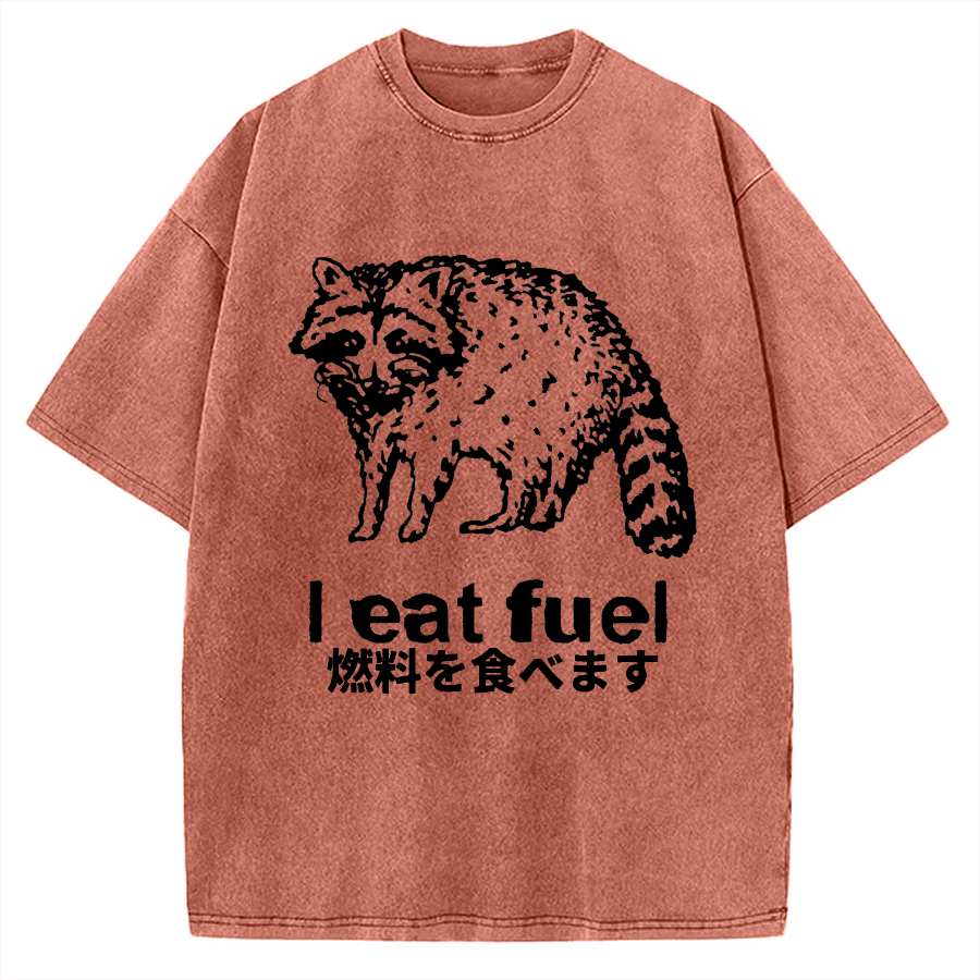 Eat Fuel Raccoon Vintage Washed T-shirt