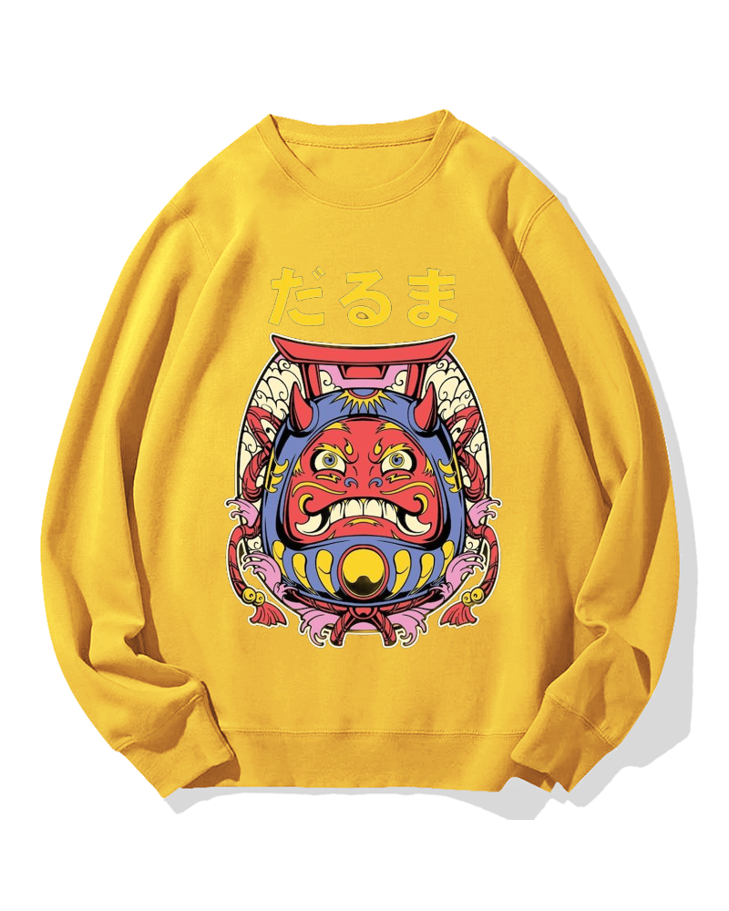 Japanese Daruma Cotton Sweatshirt