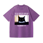 Cat Vintage Wash Japanese Design T-Shirt