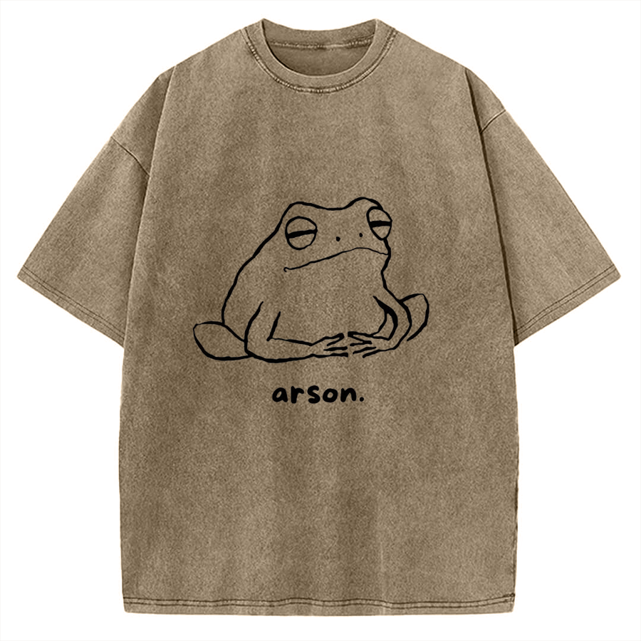 Arson Frog Vintage Washed T-shirt