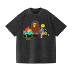 Ape Man Vintage Wash Japanese Design T-Shirt