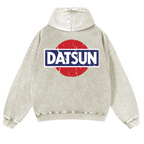 Datsun Vintage Washed Cotton Back Art Hoodie