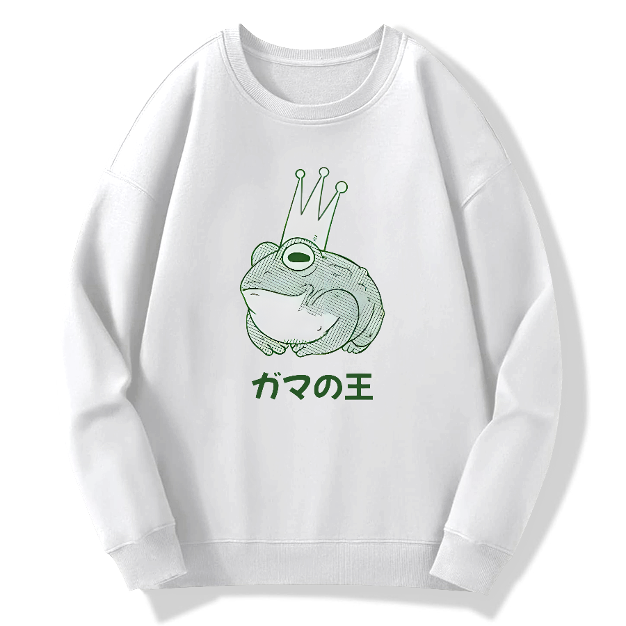 Toad King Cotton Pullover Sweatshirt
