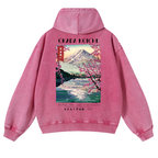 Okada Koichi Vintage Washed Cotton Back Art Hoodie