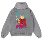 Akita Vintage Washed Cotton Back Art Hoodie
