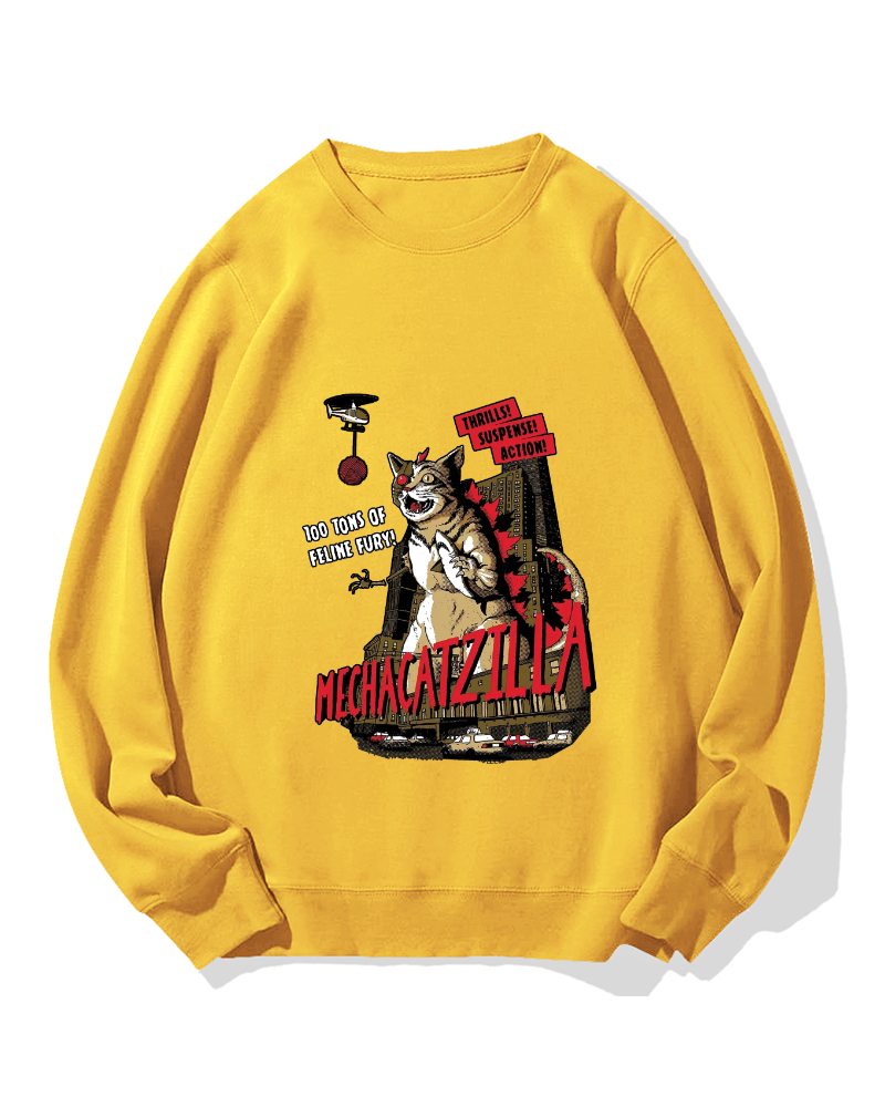 Mechacatzilla Cotton Sweatshirt