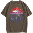 Mount Fuji Vintage Japan Graphic Cotton casual T-shirt