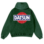 Datsun Vintage Washed Cotton Back Art Hoodie