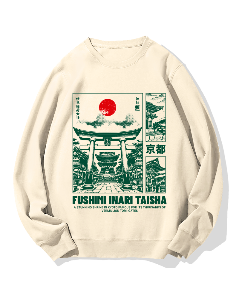Osaka Fushimi-Inari Taisha Cotton Sweatshirt