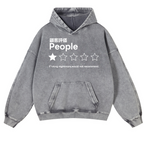 People Vintage Washed Thick Cotton Hoodie