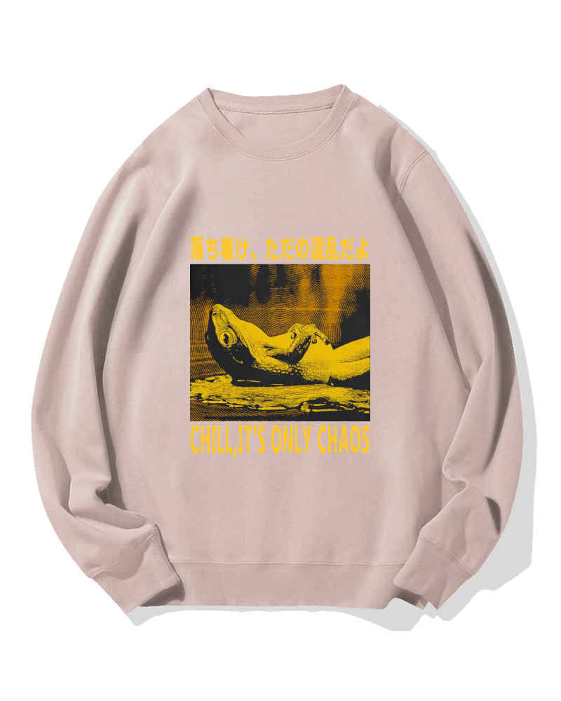 Chill It's Chaos Cotton Sweatshirt