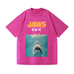 Jaws Shark Vintage Wash Japanese Design T-Shirt