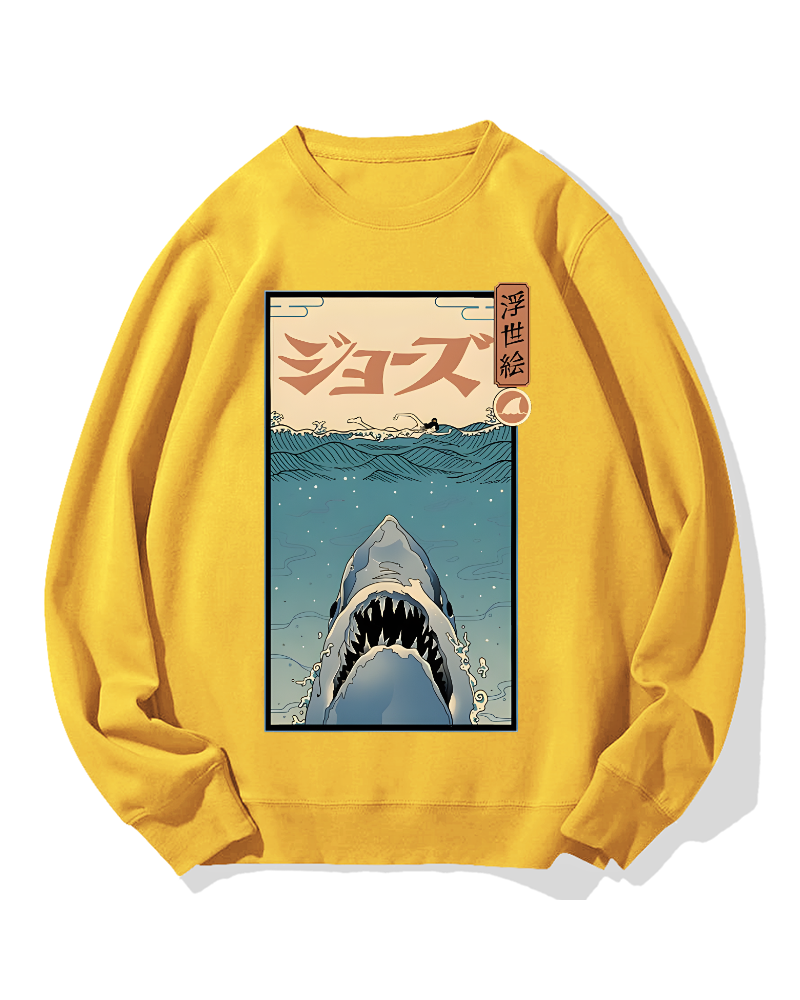 Uyiko-e Shark Cotton Sweatshirt
