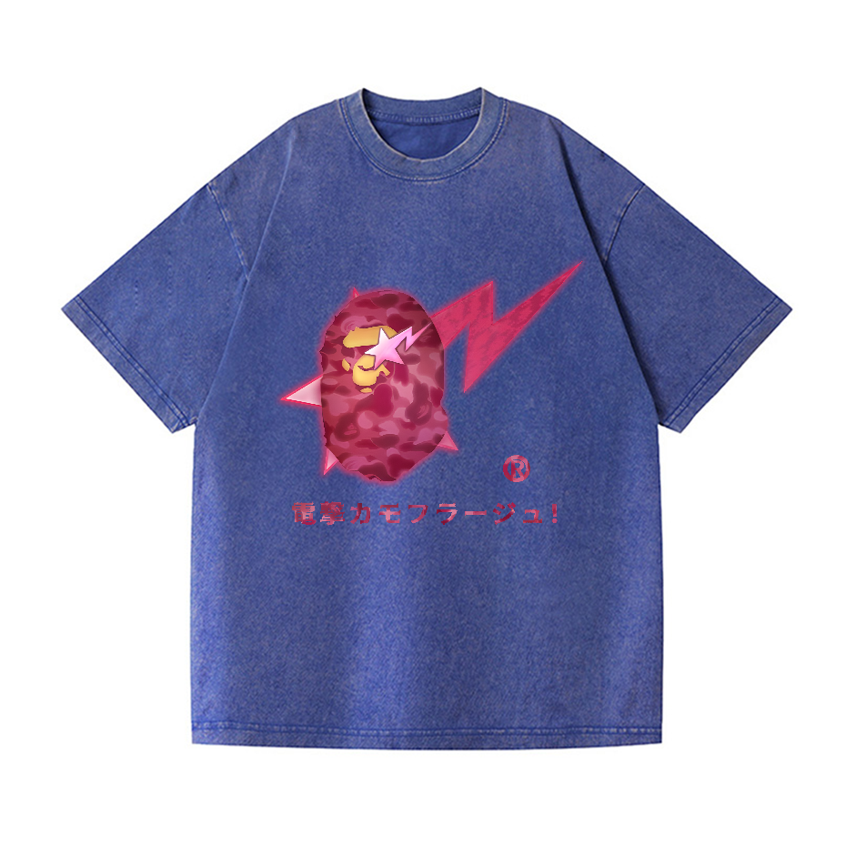 Lightning  Ape Vintage Wash Japanese Design T-Shirt