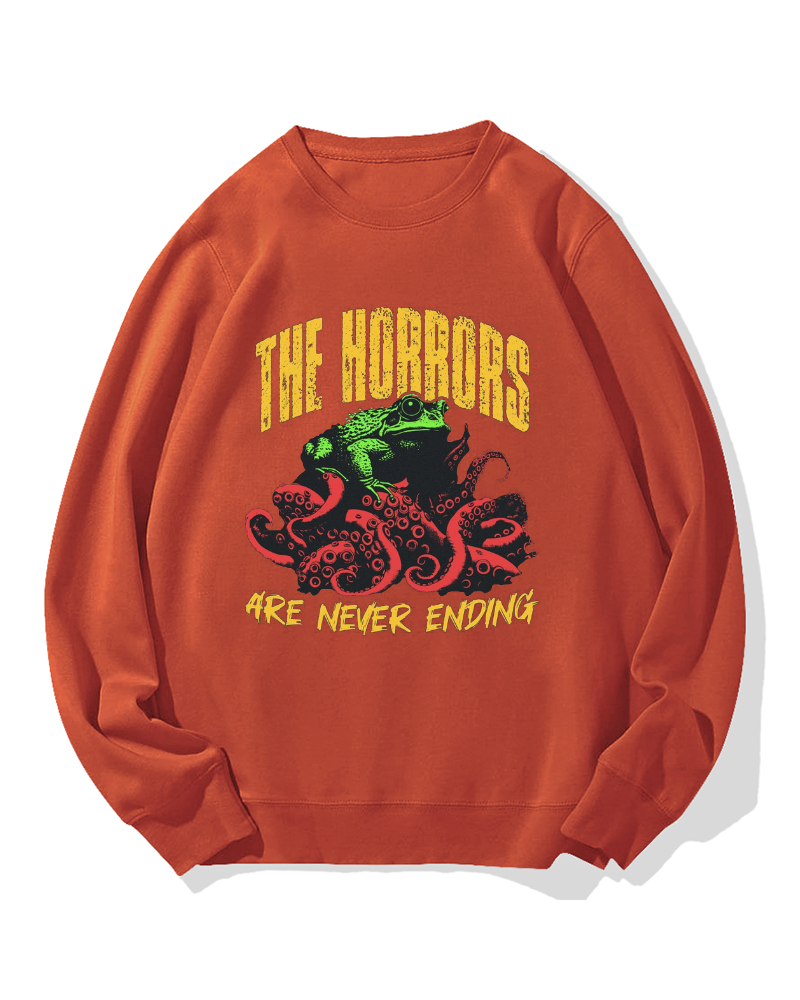 Horror Frog Cotton Sweatshirt
