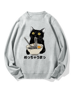 Ramen Cat Cotton Sweatshirt