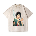 Kirin Beer Vintage Wash Japanese Design T-Shirt