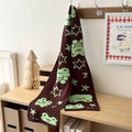 Frog Double-Sided Knitted Scarf