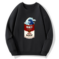 Kanagawa Retro Cotton Pullover Sweatshirt