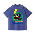 Tokyo Yakult Swallows Baseball Vintage Wash Japanese Design T-Shirt