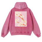 Sakura Vintage Washed Cotton Back Art Hoodie