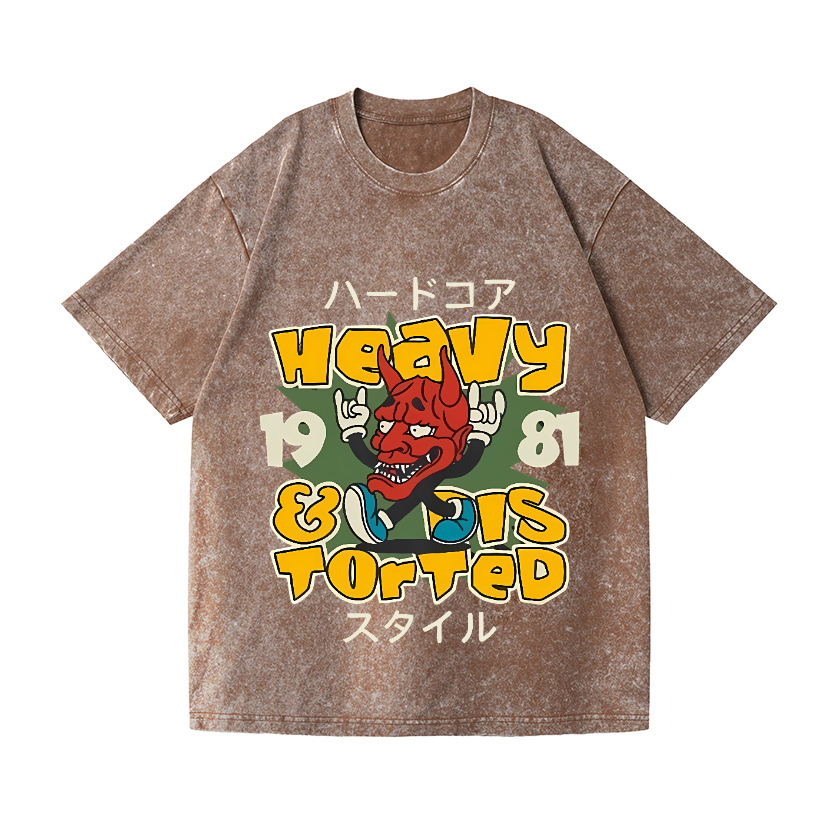Hannya Vintage Wash Japanese Design T-Shirt