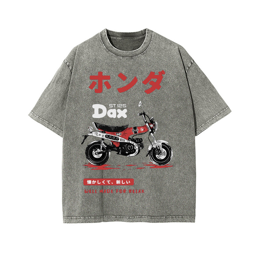 Honda Dax Vintage Wash Japanese Design T-Shirt