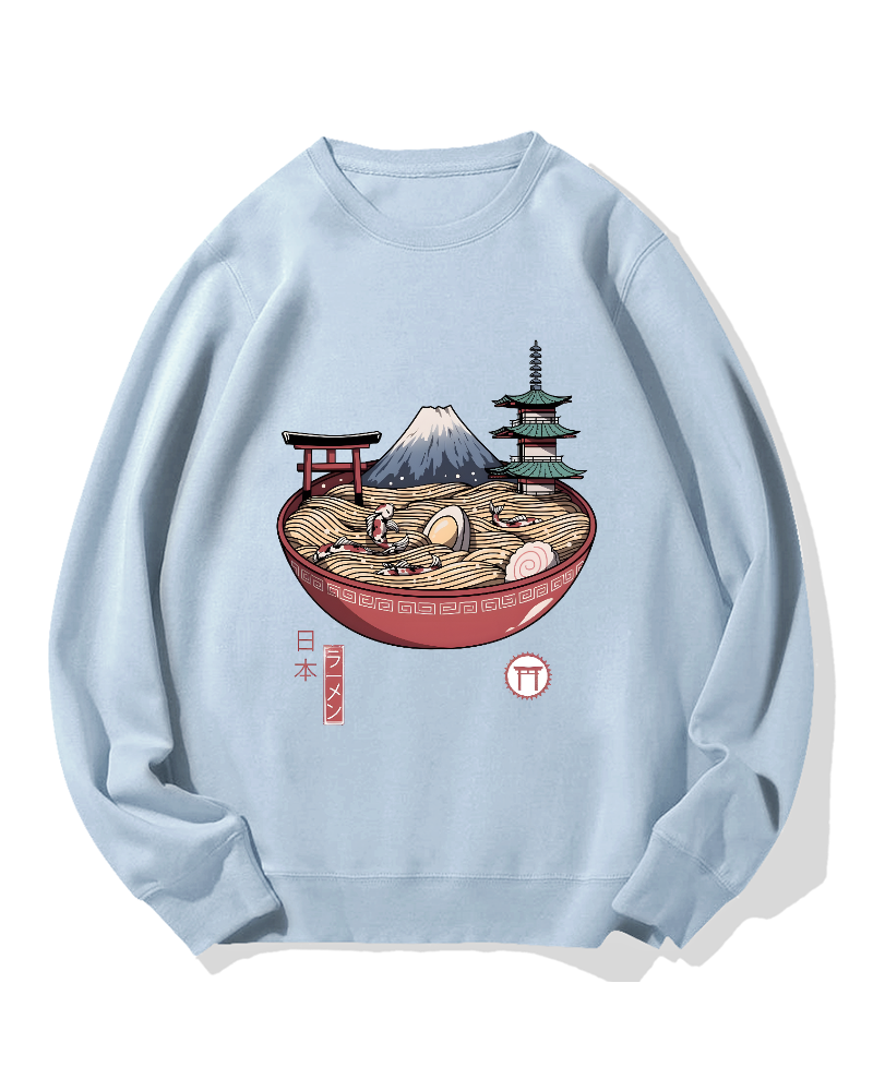 Fuji Mountain Ramen Cotton Sweatshirt