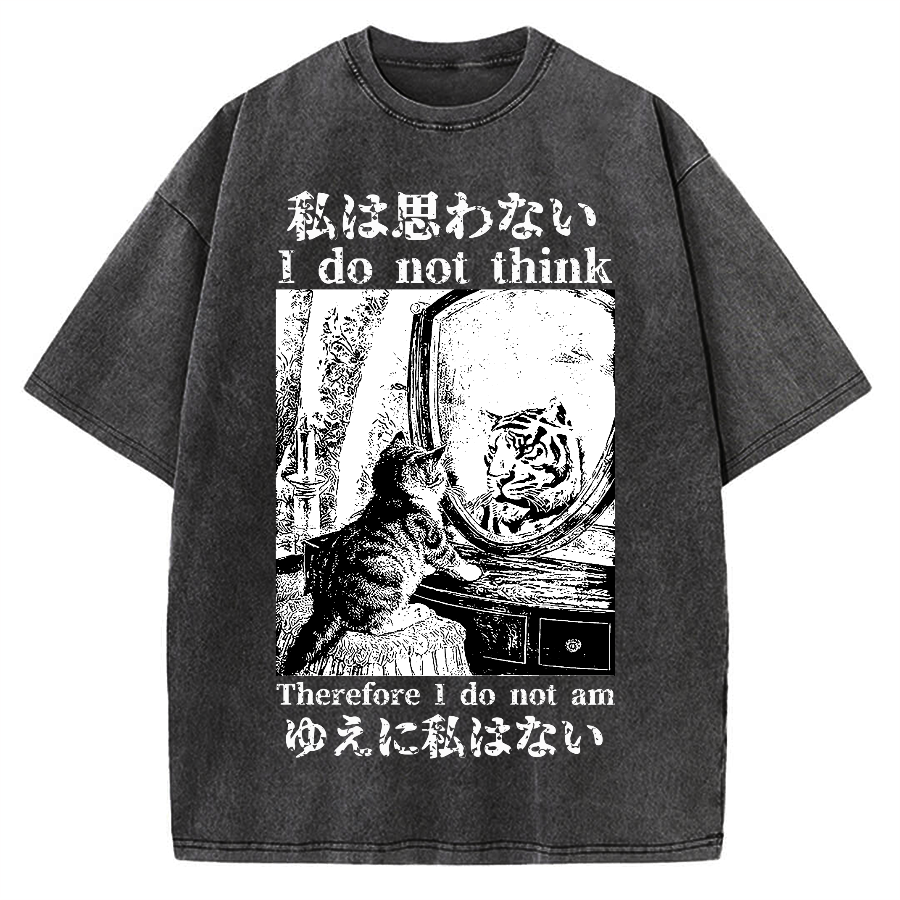 Thinking Kitten Vintage Washed T-shirt