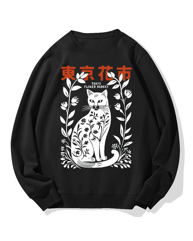 Tokyo Flower Market Cotton Sweatshirt