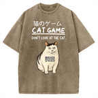Don't Watch The Cat Vintage Washed T-shirt