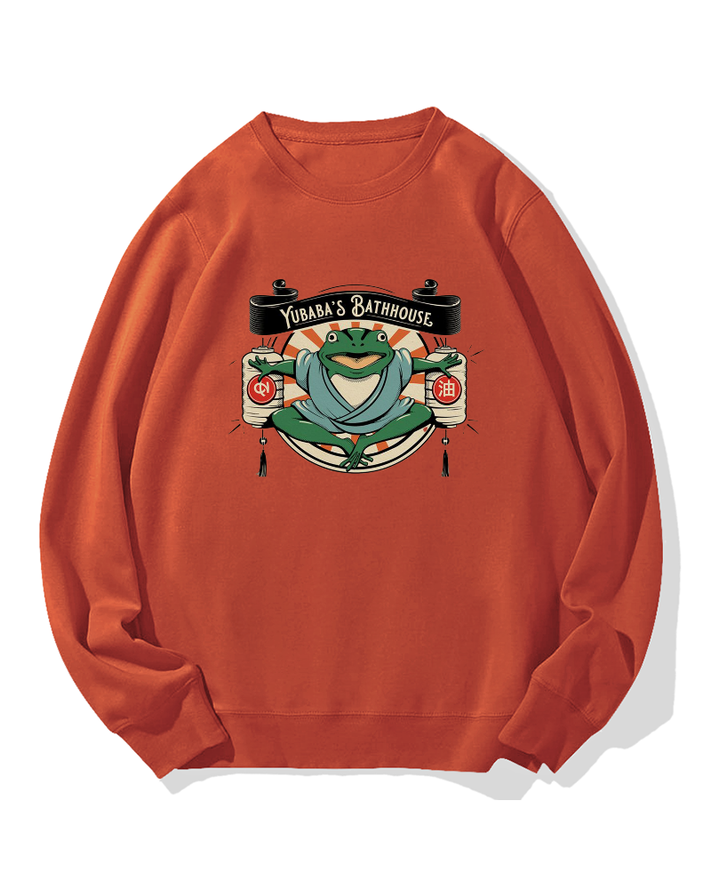 Bathhouse Frog Cotton Sweatshirt
