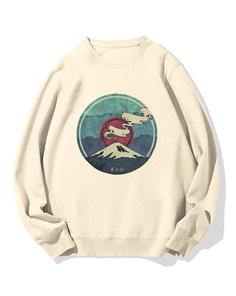 Fuji Mountain Cotton Sweatshirt