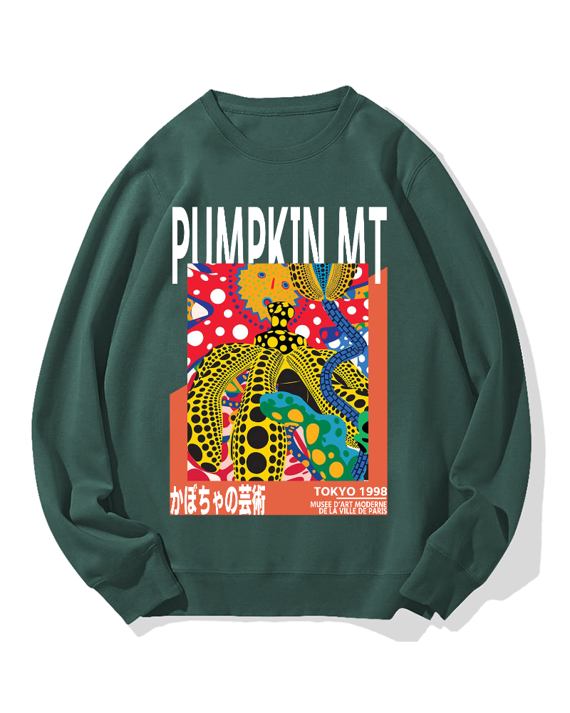 Pumpkin Art Cotton Sweatshirt