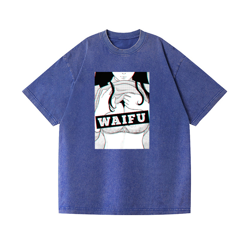 Waifu Vintage Wash Japanese Design T-Shirt