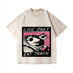 Raccoon Vintage Wash Japanese Design T-Shirt