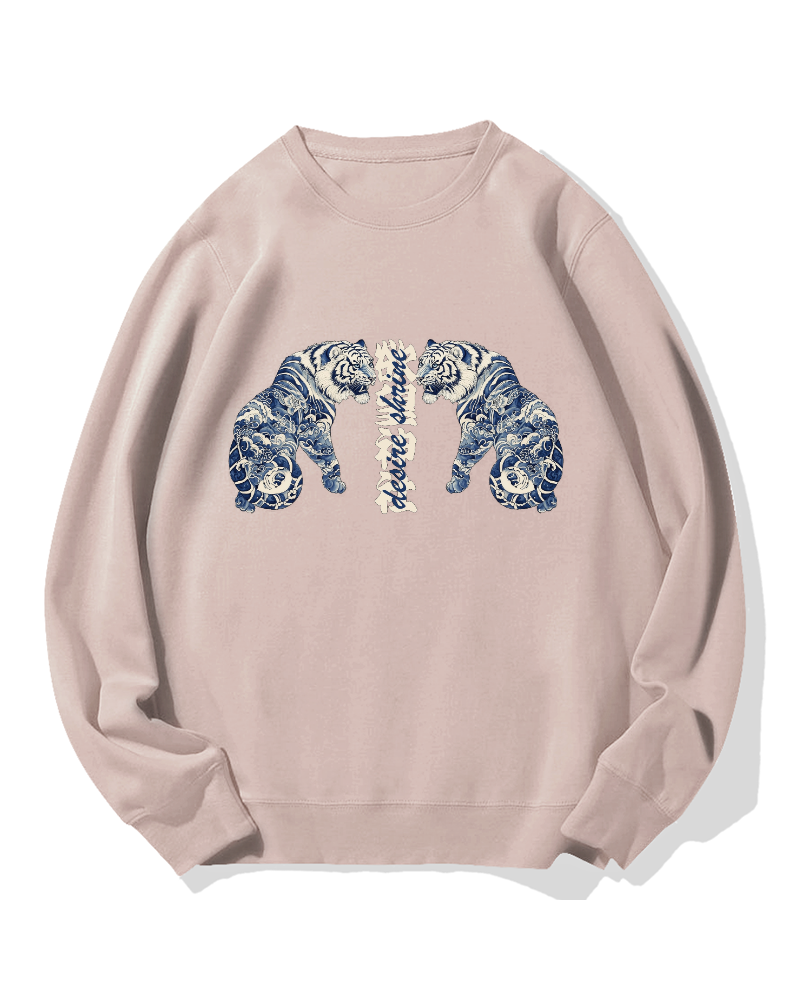 Shrine of Desire Tigers Cotton Sweatshirt