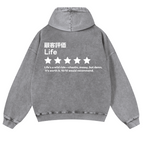 Life Vintage Washed Cotton Back Art Hoodie
