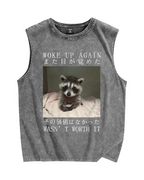 Hell Won't Take Me Vintage Distressed Washed Tank Top